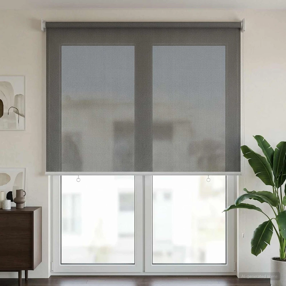 Lauko roletai 90% UV blokavimui Šviesiai pilka 60 x 230 cm HDPE