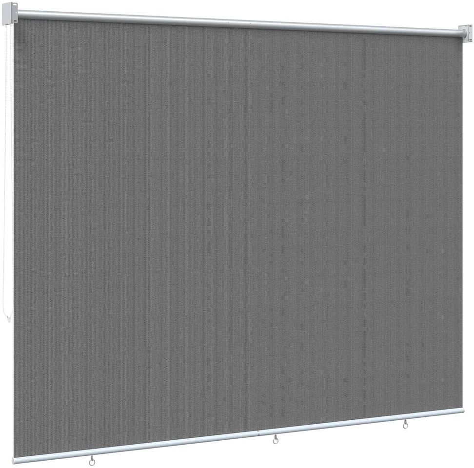 Lauko roletai 90% UV blokavimui Šviesiai pilka 220 x 140 cm