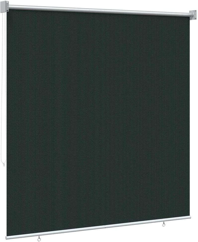 Lauko roletai 90% UV blokavimui Tamsiai žalia 140 x 140 cm HDPE