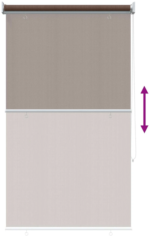 Lauko roletai 90% UV blokavimui Taupe 100 x 230 cm HDPE