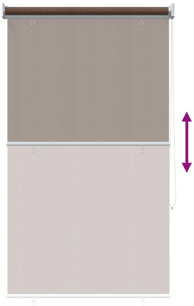Lauko roletai 90% UV blokavimui Taupe 100 x 140 cm HDPE