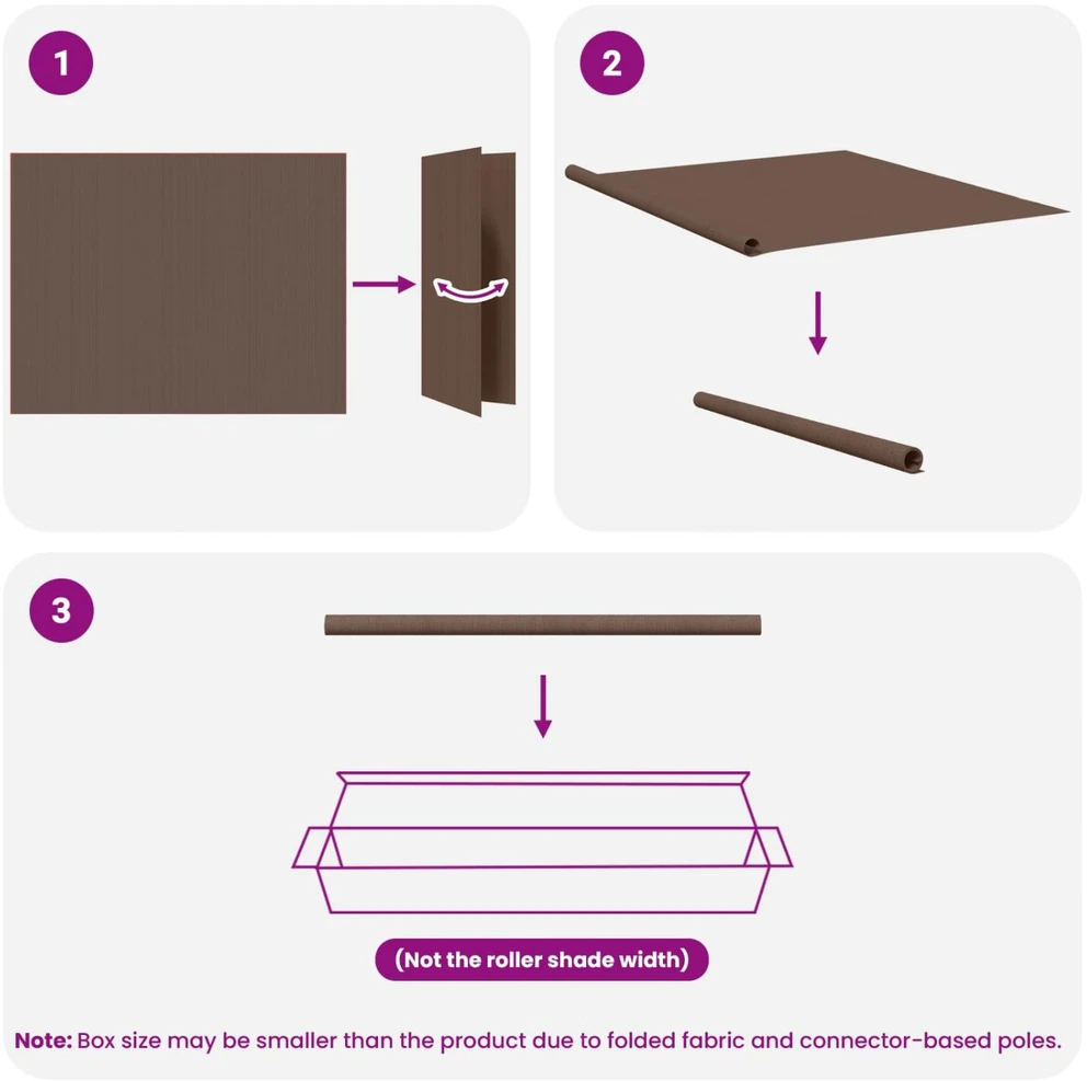 Lauko roletai 90% UV blokavimui Taupe 120 x 140 cm HDPE