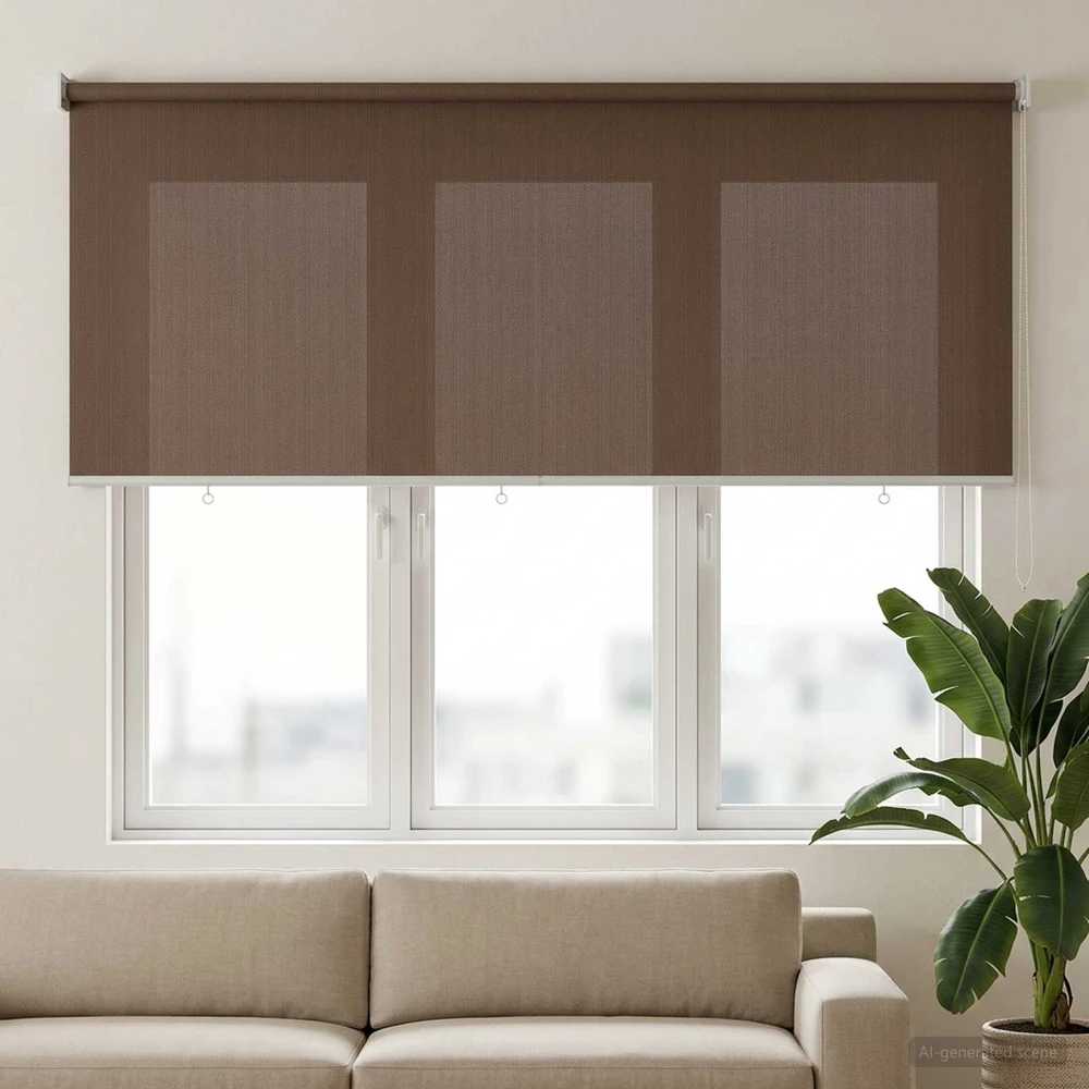 Lauko roletai 90% UV blokavimui Taupe 140 x 140 cm HDPE