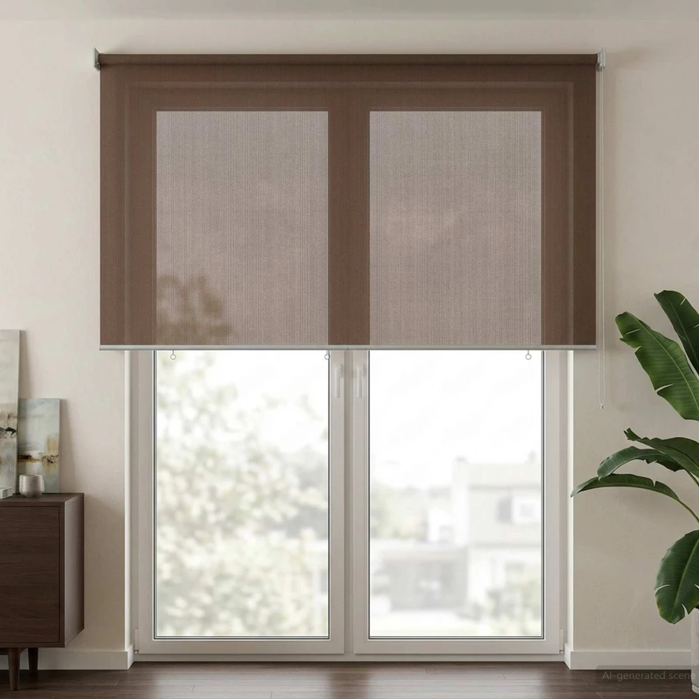 Lauko roletai 90% UV blokavimui Taupe 160 x 230 cm HDPE