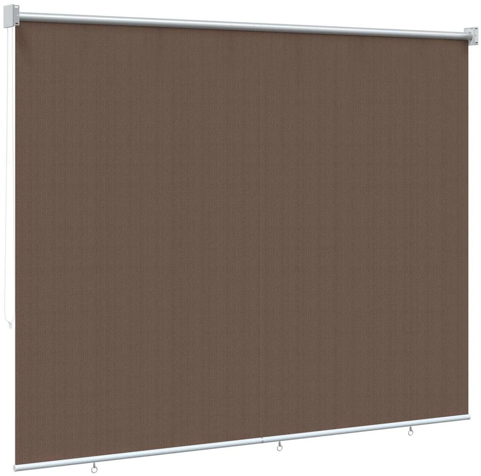 Lauko roletai 90% UV blokavimui Taupe 220 x 140 cm HDPE