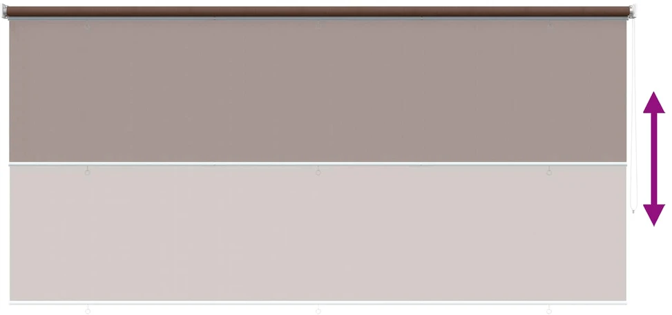 Lauko roletai 90% UV blokavimui Taupe 300 x 230 cm HDPE