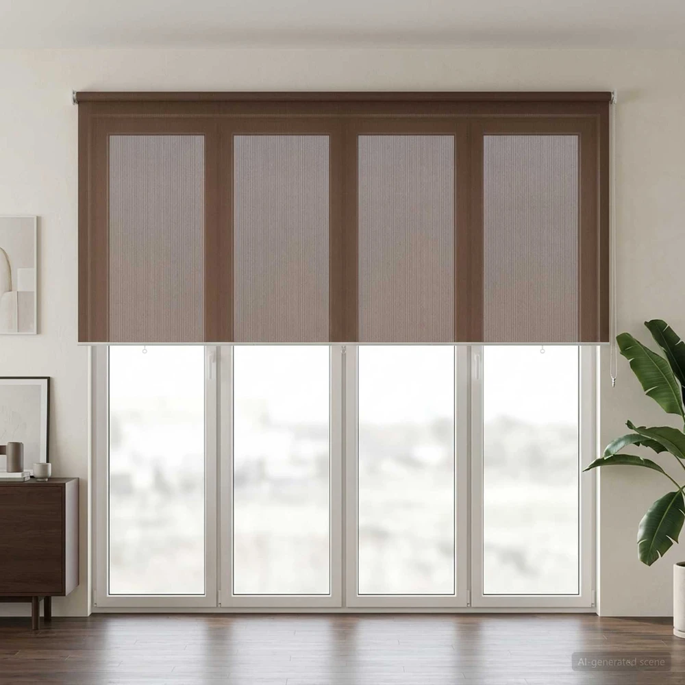 Lauko roletai 90% UV blokavimui Taupe 300 x 230 cm HDPE