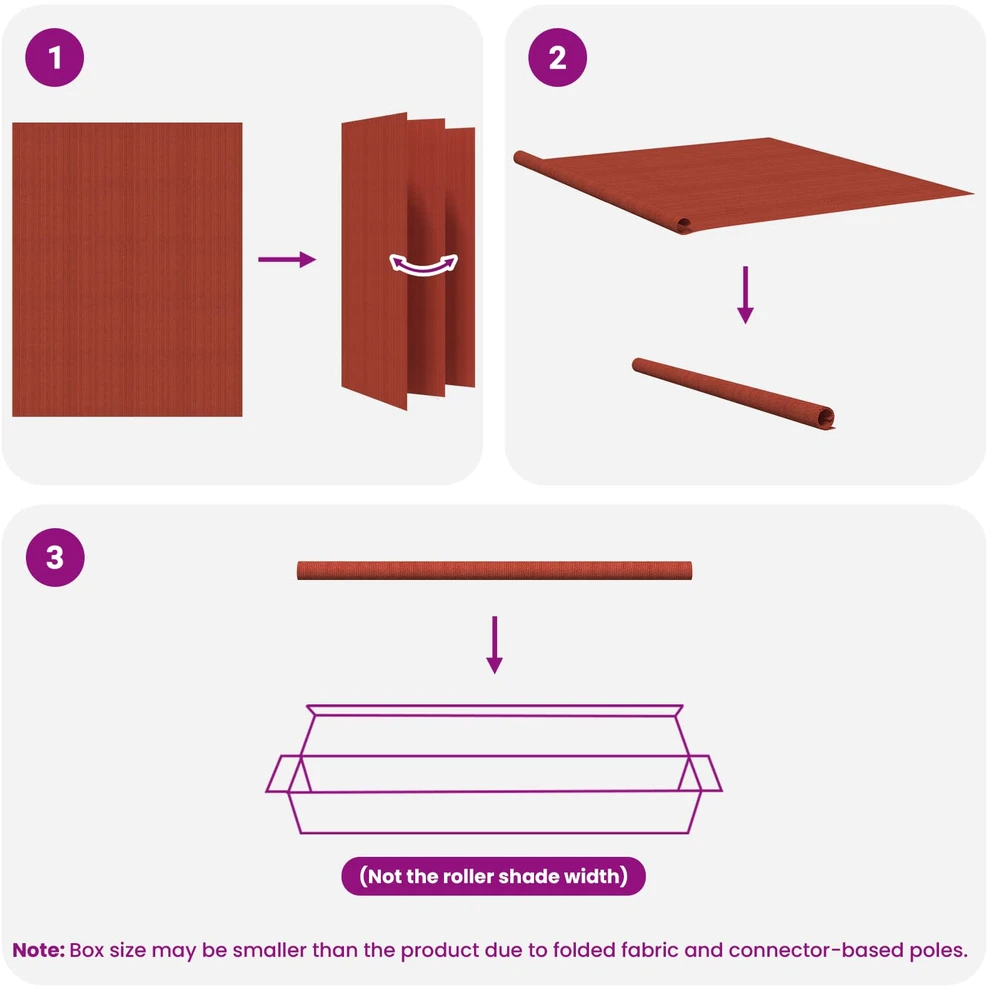 Lauko roletai 90% UV blokavimui Terakota 240 x 230 cm HDPE
