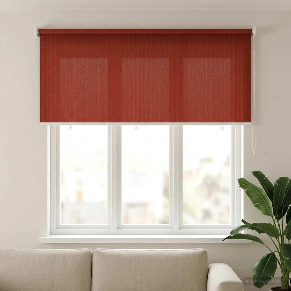 Lauko roletai 90% UV blokavimui Terakota 160 x 140 cm HDPE