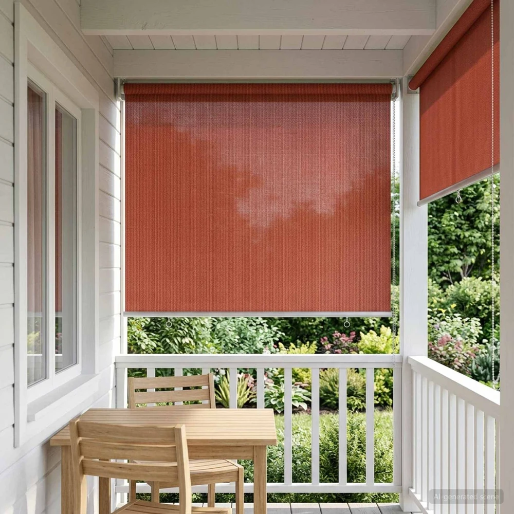 Lauko roletai 90% UV blokavimui Terakota 80 x 140 cm HDPE