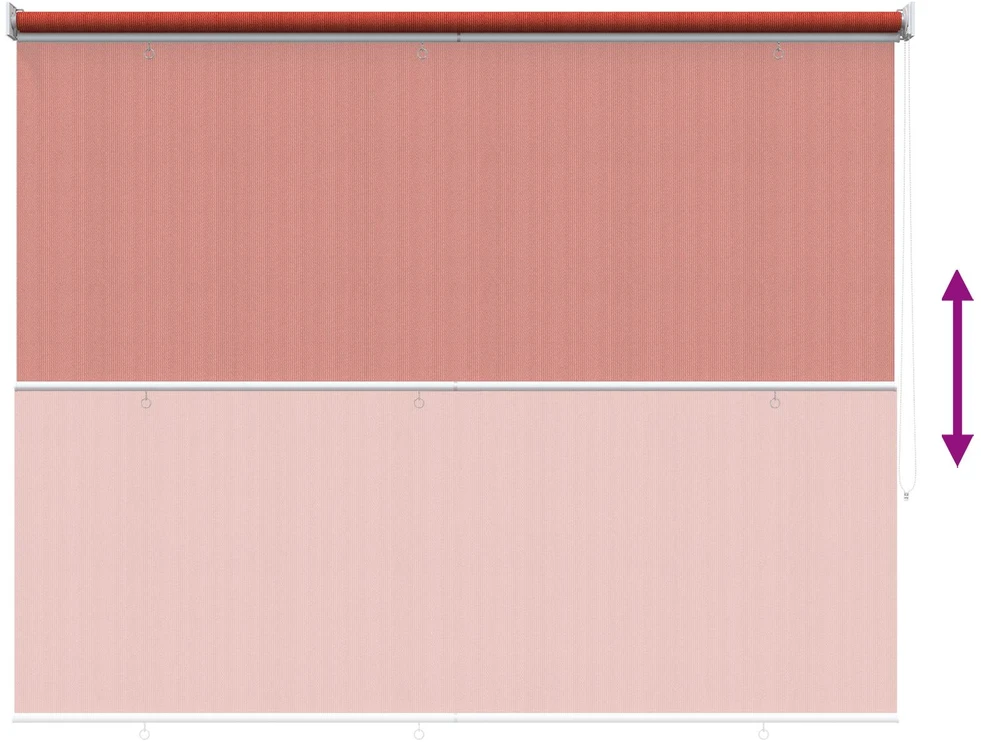Lauko roletai 90% UV blokavimui Terakota 200 x 140 cm HDPE
