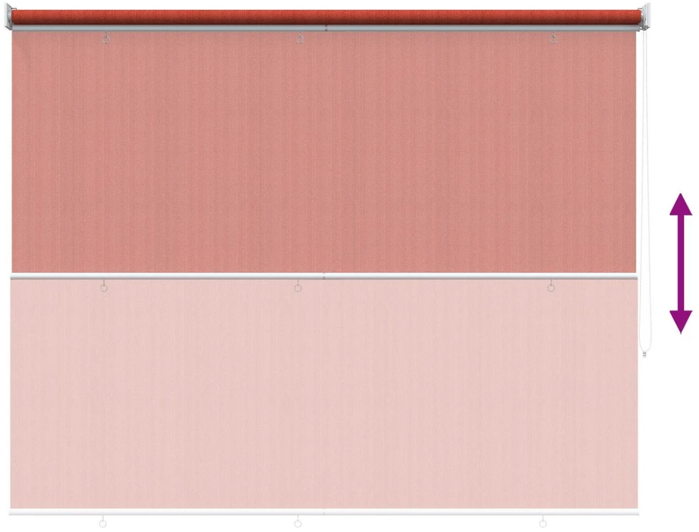 Lauko roletai 90% UV blokavimui Terakota 160 x 230 cm HDPE