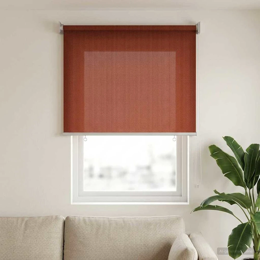 Lauko roletai 90% UV blokavimui Terakota 80 x 140 cm HDPE