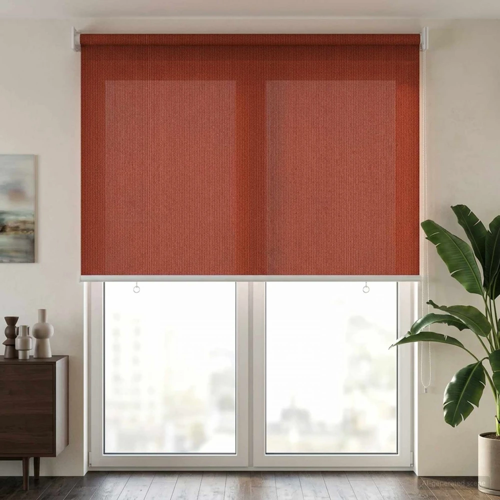Lauko roletai 90% UV blokavimui Terakota 120 x 230 cm HDPE