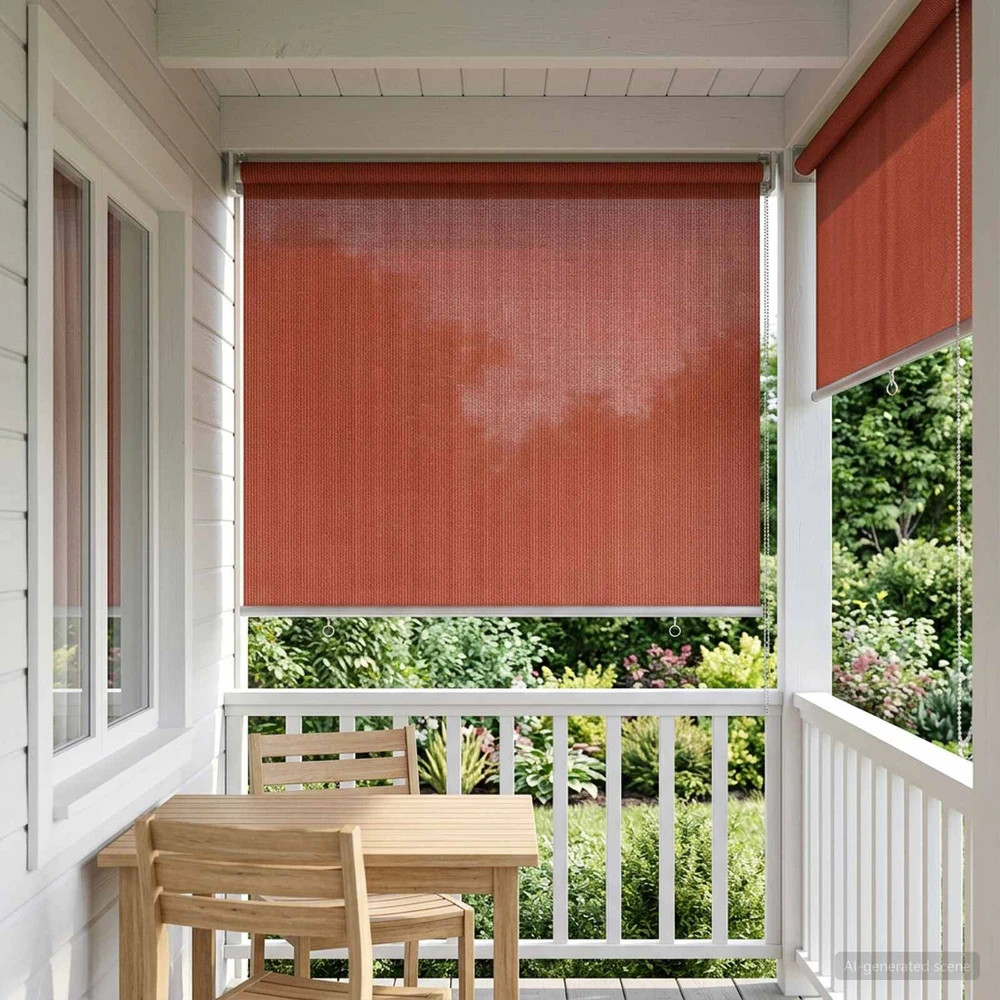 Lauko roletai 90% UV blokavimui Terakota 60 x 140 cm HDPE