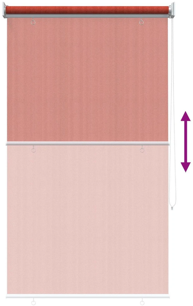 Lauko roletai 90% UV blokavimui Terakota 60 x 140 cm HDPE