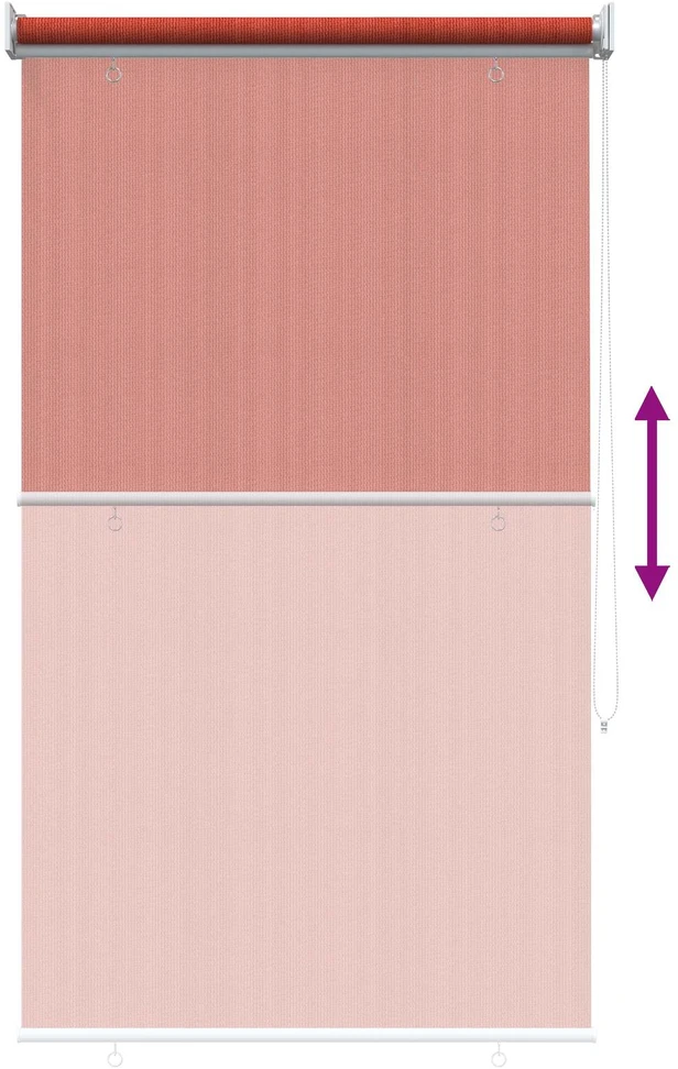 Lauko roletai 90% UV blokavimui Terakota 80 x 230 cm HDPE