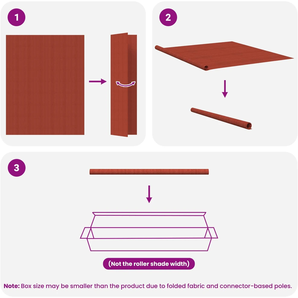 Lauko roletai 90% UV blokavimui Terakota 180 x 230 cm HDPE