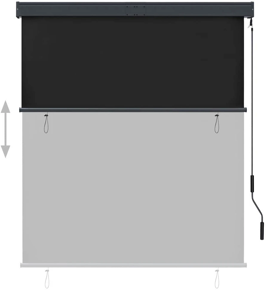 Lauko roletas, 140x250 cm, antracito spalvos