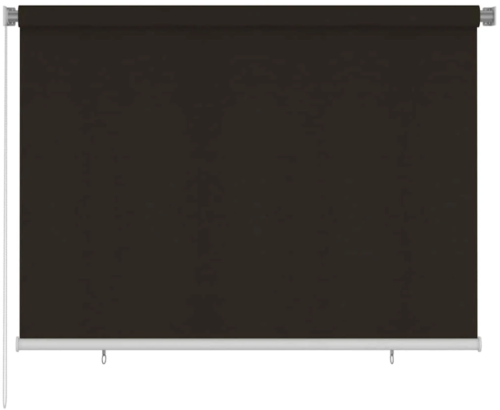Lauko roletas, 205 (plotis) x 140 (aukštis) cm, rudos spalvos, HDPE