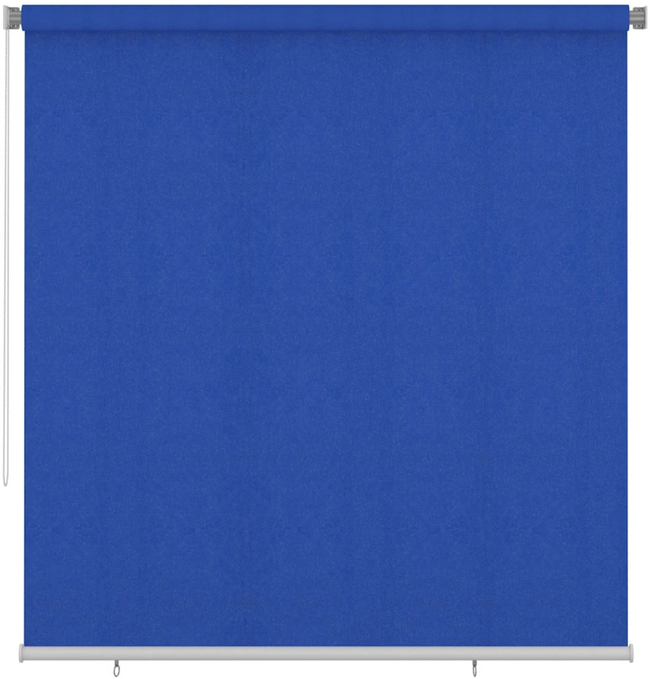 Lauko roletas, 225 (plotis) x 230 (aukštis) cm, mėlynos spalvos, HDPE