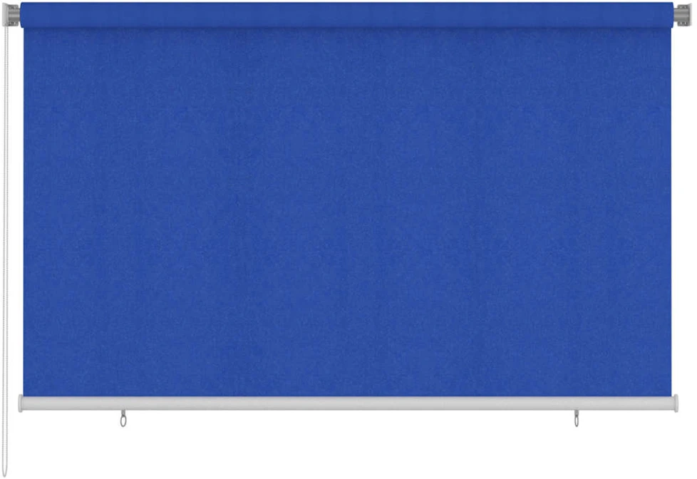 Lauko roletas, 245 (plotis) x 140 (aukštis) cm, mėlynos spalvos, HDPE