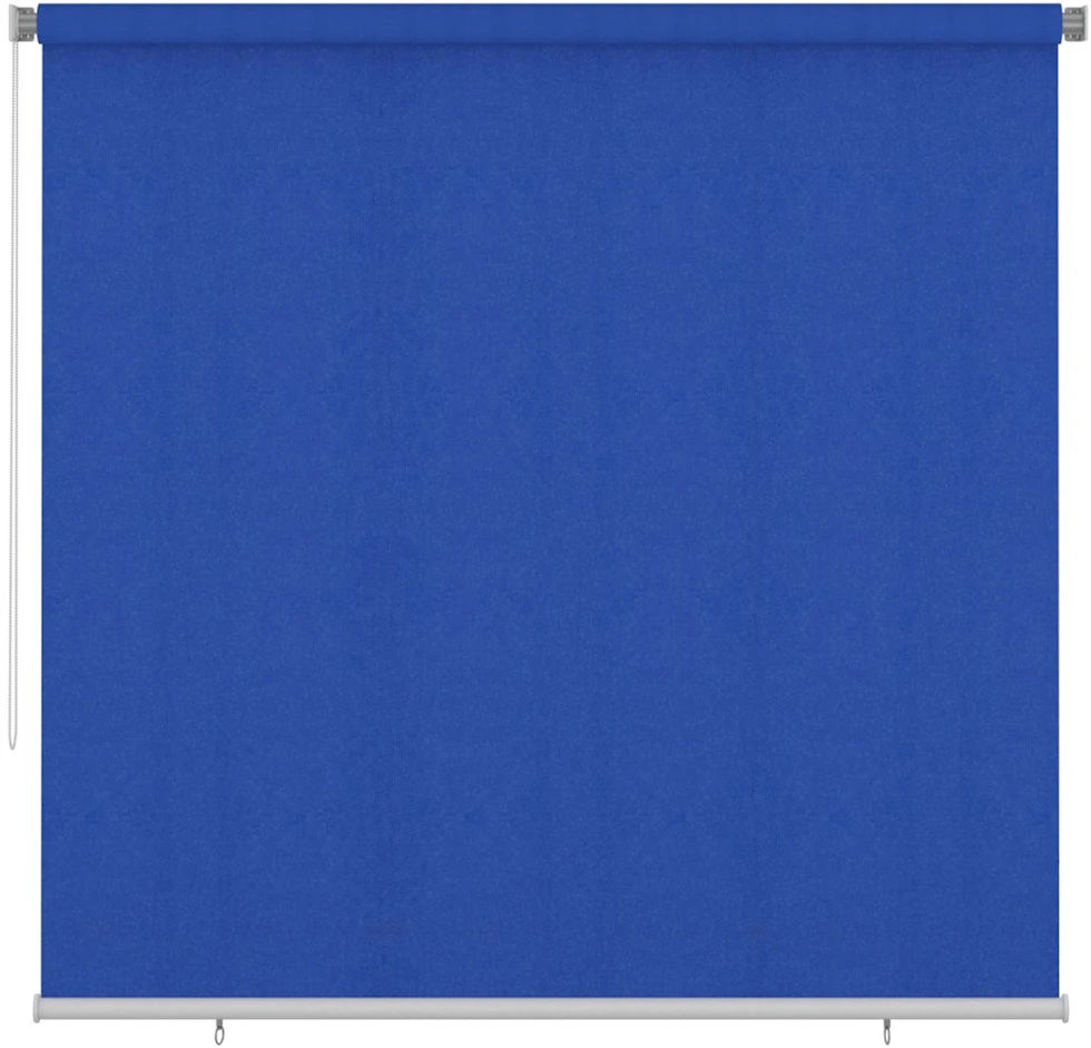 Lauko roletas, 245 (plotis) x 230 (aukštis) cm, mėlynos spalvos, HDPE