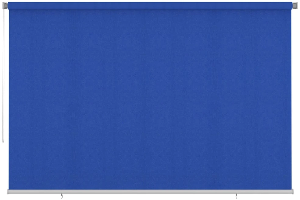 Lauko roletas, 355 (plotis) x 230 (aukštis) cm, mėlynos spalvos, HDPE