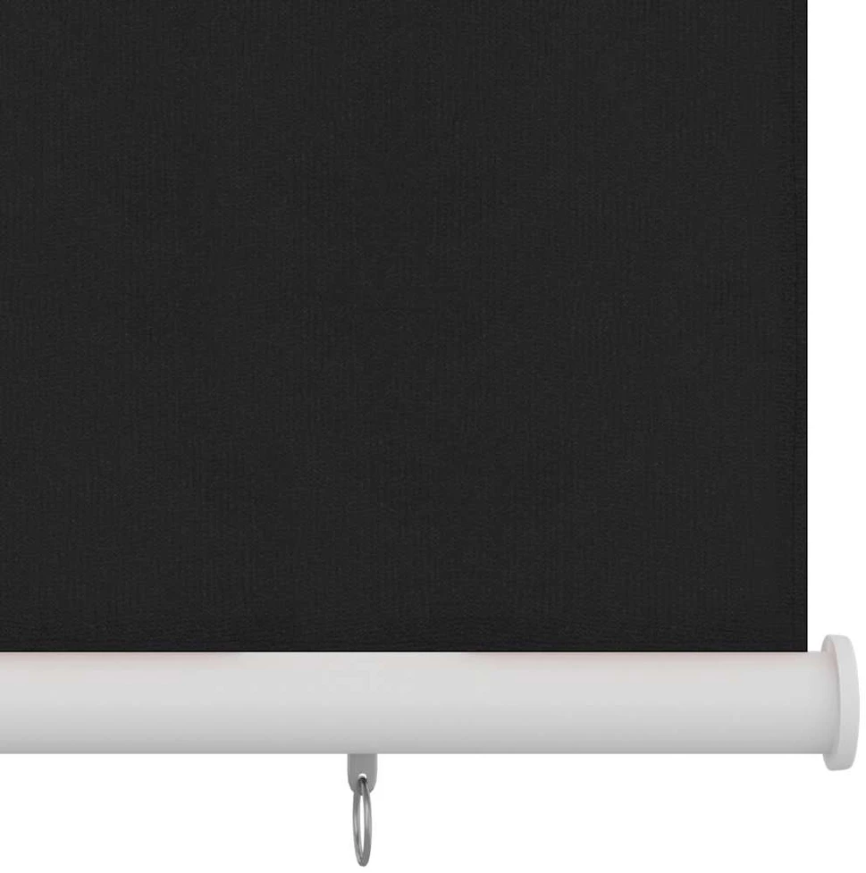 Lauko roletas, 405 (plotis) x 140 (aukštis) cm, juodos spalvos, HDPE