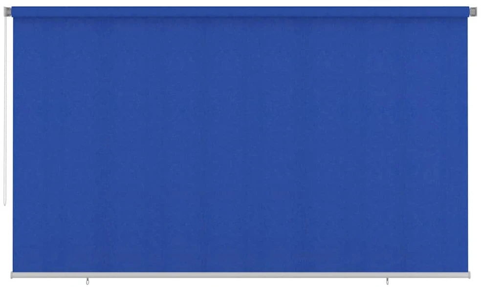 Lauko roletas, 405 (plotis) x 230 (aukštis) cm, mėlynos spalvos, HDPE