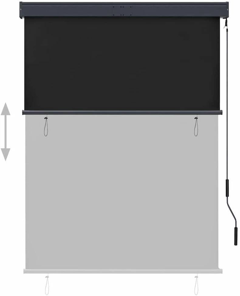 Lauko roletas, antracito spalvos, 120x250cm