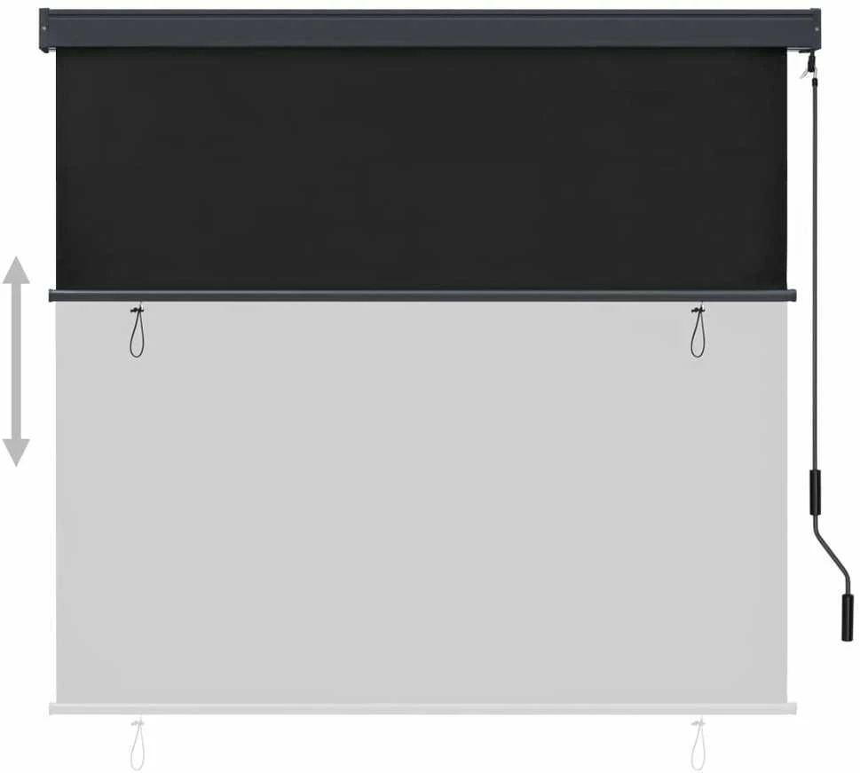 Lauko roletas, antracito spalvos, 160x250cm