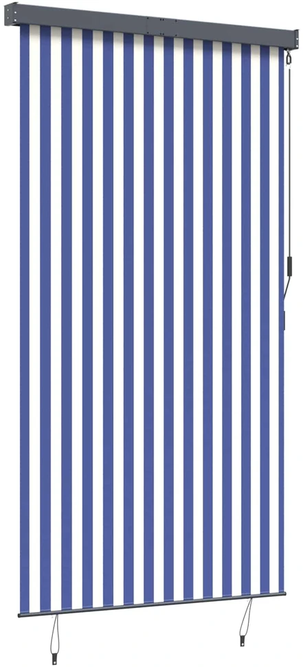Lauko roletas, baltos ir mėlynos spalvų, 140x250cm