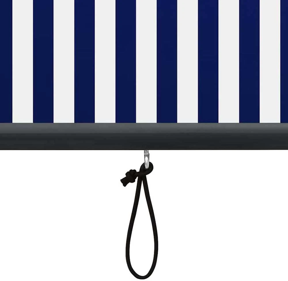 Lauko roletas, baltos ir mėlynos spalvų, 100x250cm