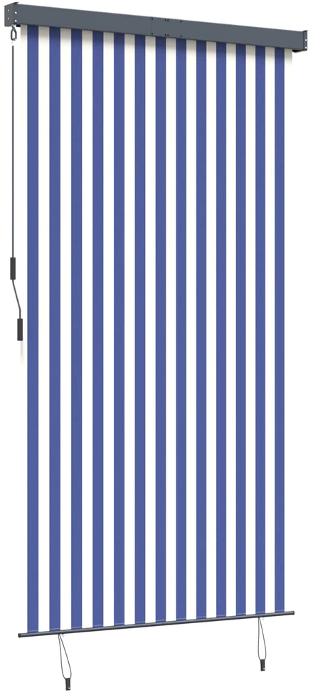 Lauko roletas, baltos ir mėlynos spalvų, 140x250cm