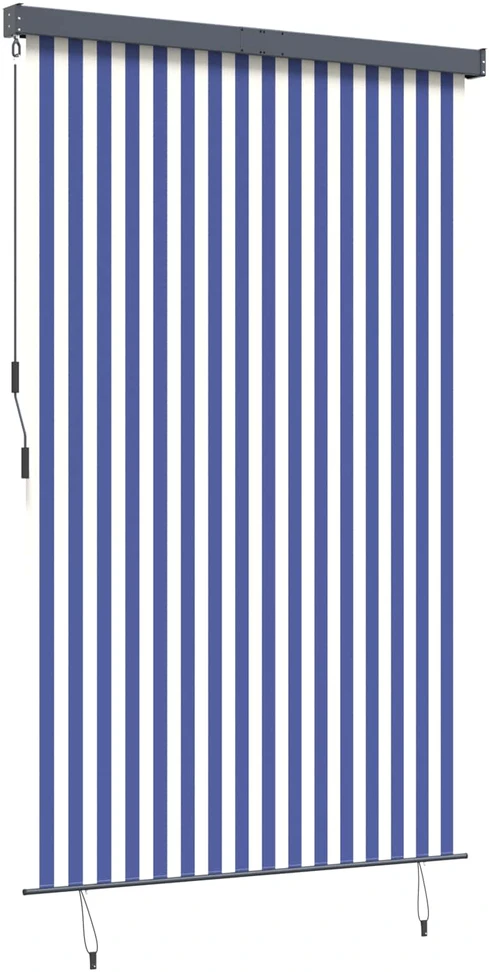 Lauko roletas, baltos ir mėlynos spalvų, 160x250cm