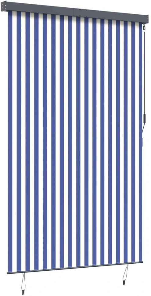 Lauko roletas, baltos ir mėlynos spalvų, 160x250cm