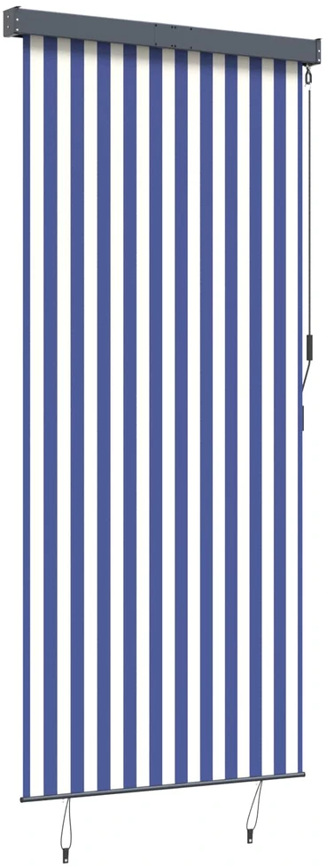Lauko roletas, baltos ir mėlynos spalvų, 120x250cm