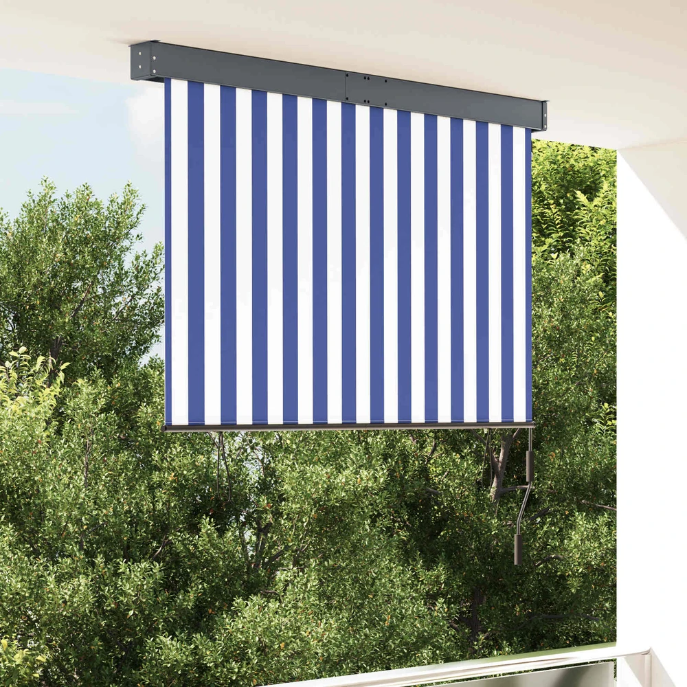 Lauko roletas, baltos ir mėlynos spalvų, 140x250cm