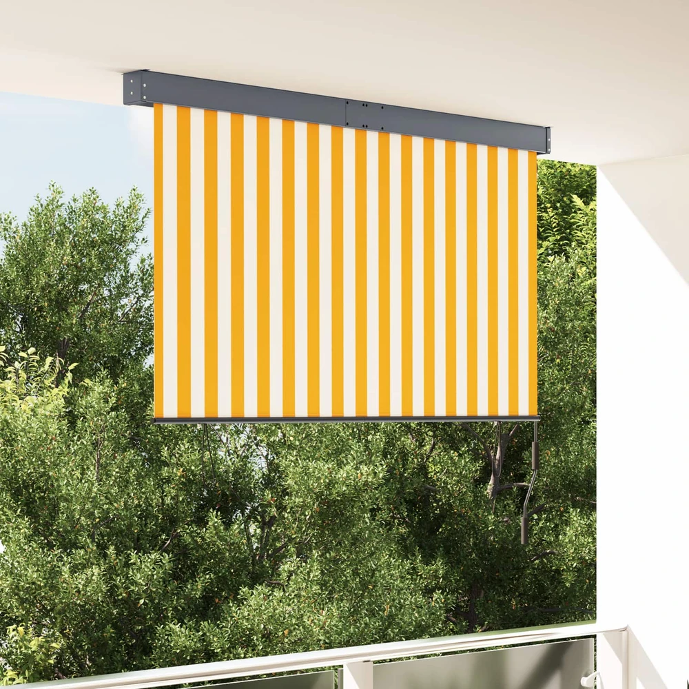 Lauko roletas, baltos ir oranžinės spalvų, 160x250cm