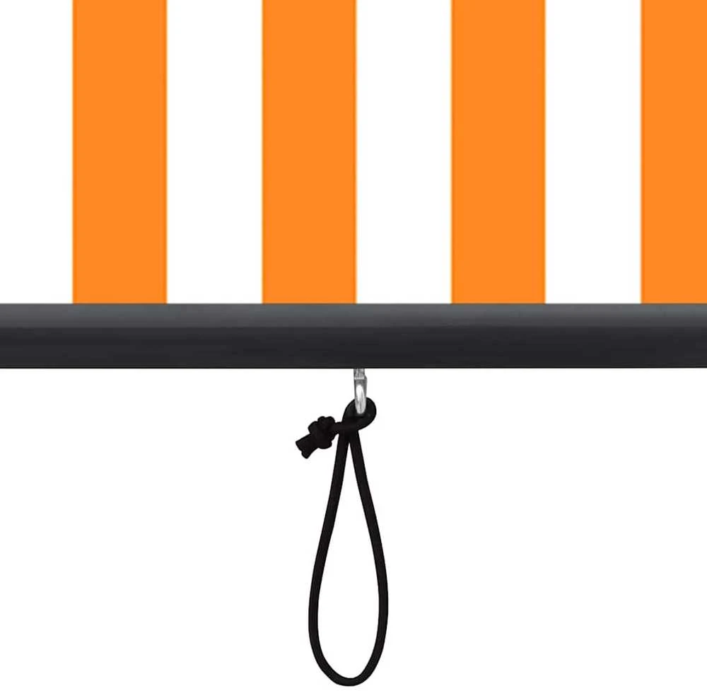 Lauko roletas, baltos ir oranžinės spalvų, 100x250cm