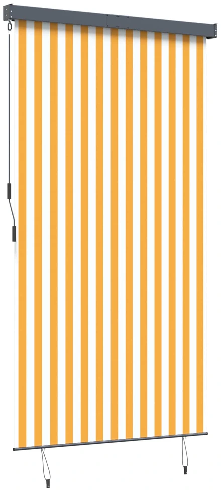 Lauko roletas, baltos ir oranžinės spalvų, 140x250cm