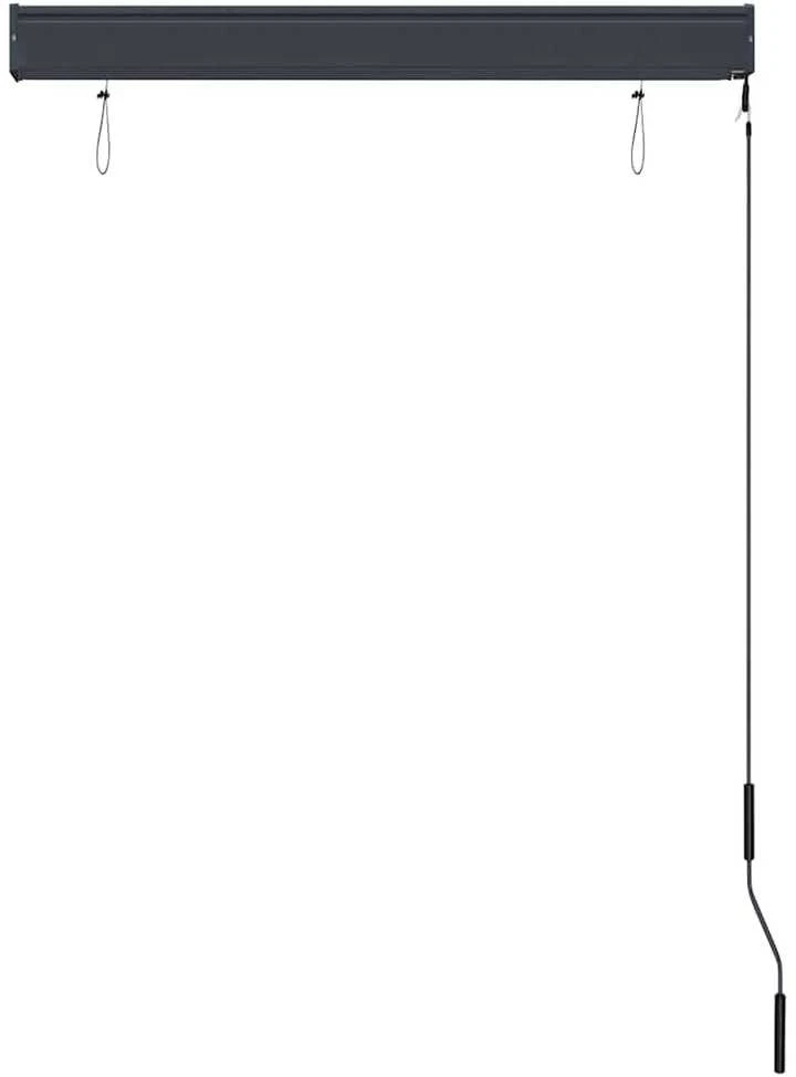 Lauko roletas, baltos ir oranžinės spalvų, 100x250cm