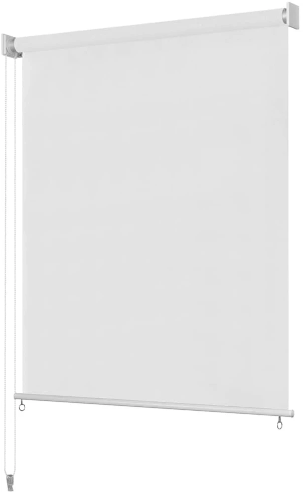 Lauko roletas, baltos spalvos, 65 (plotis) x 230 (aukštis) cm, HDPE