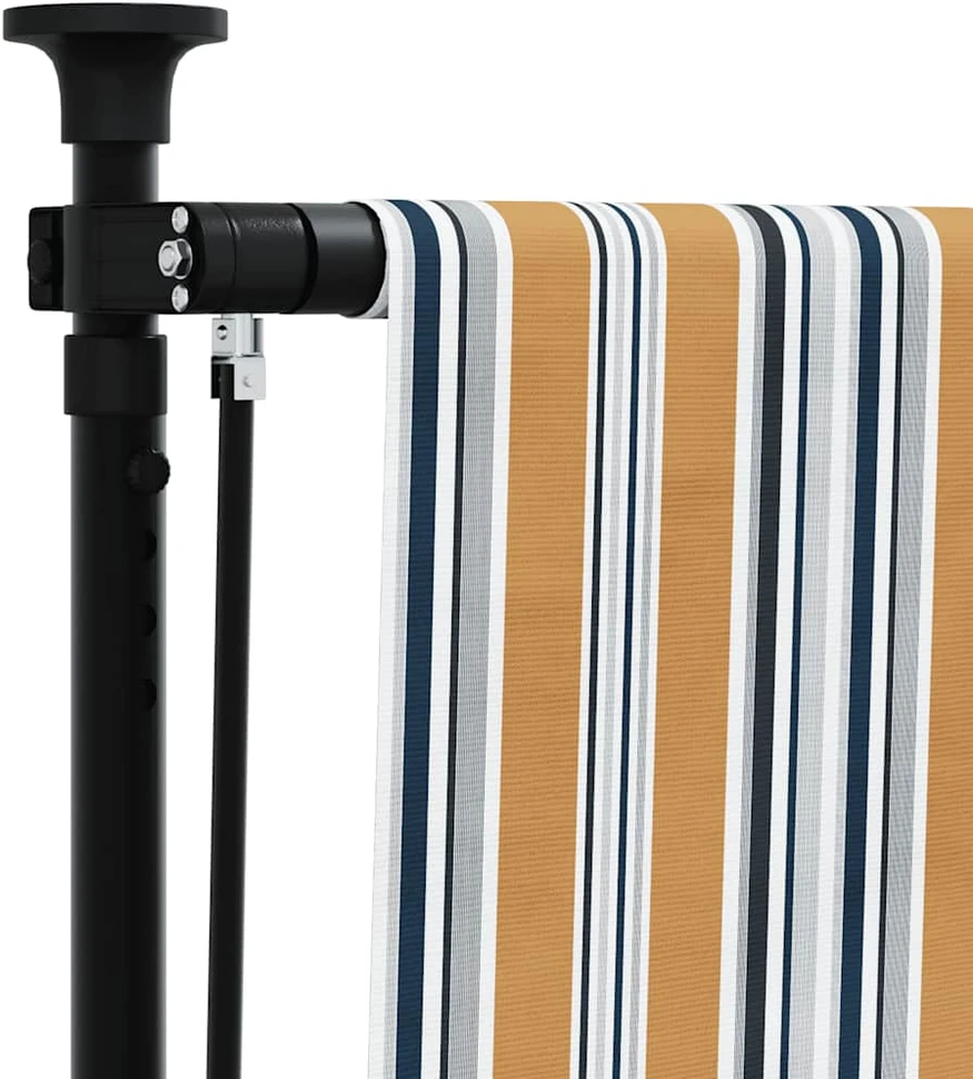 Lauko roletas, geltonas/baltas, 120x270cm, audinys ir plienas