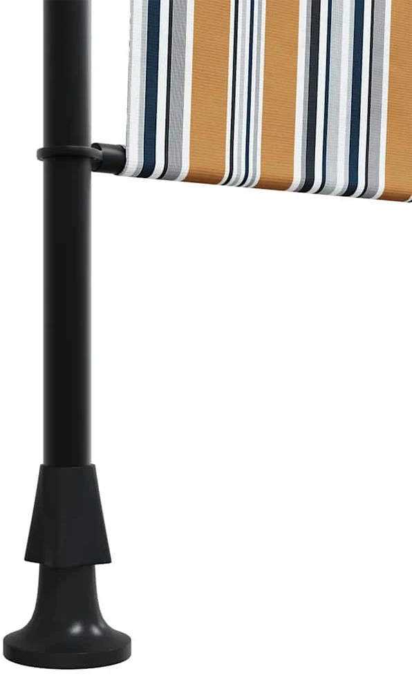 Lauko roletas, geltonas/baltas, 120x270cm, audinys ir plienas