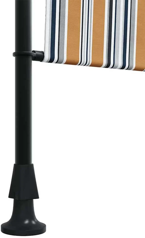 Lauko roletas, geltonas/baltas, 200x270cm, audinys ir plienas