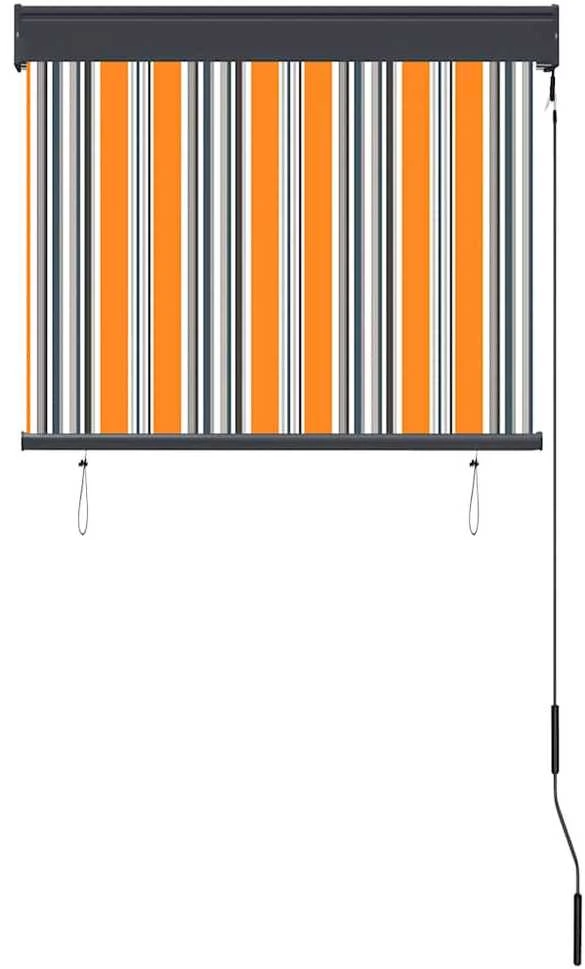 Lauko roletas, geltonos ir mėlynos spalvų, 80x250cm