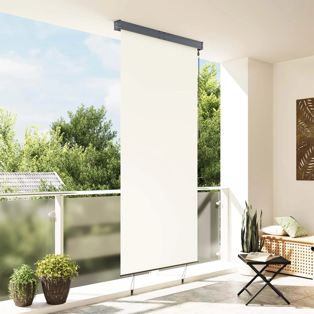 Lauko roletas, kreminės spalvos, 120x250cm