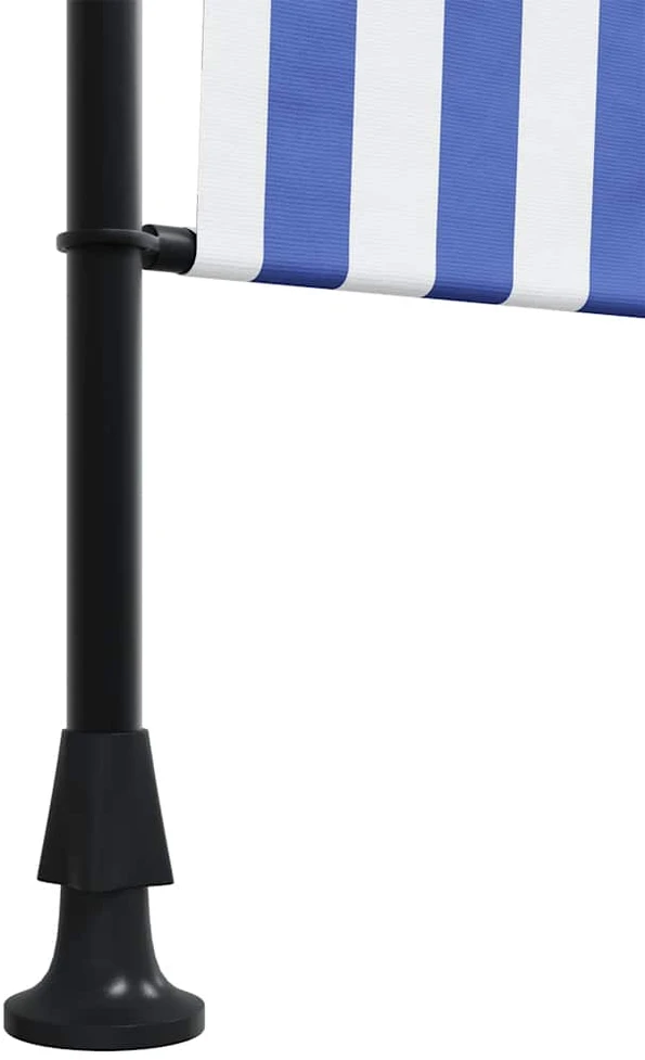 Lauko roletas, mėlynas ir baltas, 200x270cm, audinys ir plienas